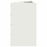 Corner Planter White 30 x 30 x 50 cm Steel