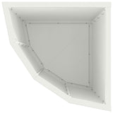 Corner Planter White 30 x 30 x 50 cm Steel