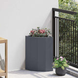 Corner Planter Anthracite 30 x 30 x 50 cm Steel