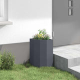 Corner Planter Anthracite 30 x 30 x 50 cm Steel