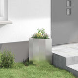 Corner Planter Silver 30 x 30 x 50 cm Stainless steel