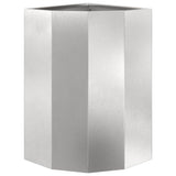 Corner Planter Silver 30 x 30 x 50 cm Stainless steel