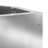 Corner Planter Silver 30 x 30 x 50 cm Galvanised steel