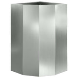 Corner Planter Silver 30 x 30 x 50 cm Galvanised steel