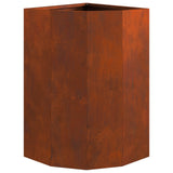 Corner Planter Rusty 30 x 30 x 50 cm Weathering steel