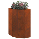 Corner Planter Rusty 30 x 30 x 50 cm Weathering steel
