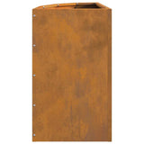 Corner Planter Rusty 30 x 30 x 50 cm Weathering steel