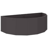 Planter Black 120 x 60 x 35 cm Steel