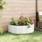 Planter White 120 x 60 x 35 cm Steel