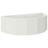 Planter White 120 x 60 x 35 cm Steel