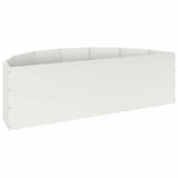 Planter White 120 x 60 x 35 cm Steel