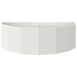 Planter White 120 x 60 x 35 cm Steel