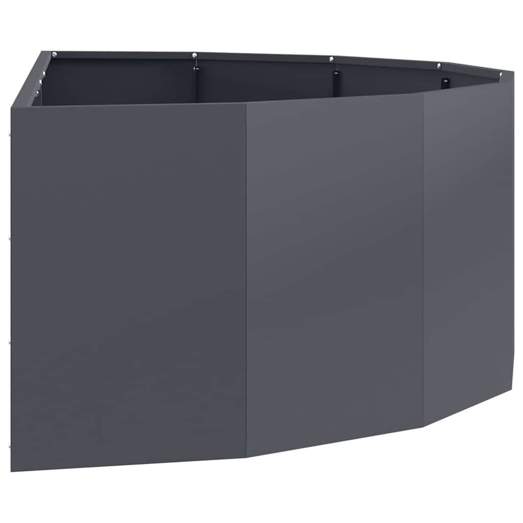 Planter Anthracite 120 x 60 x 35 cm Steel