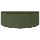Planter Olive Green 120 x 60 x 35 cm Steel