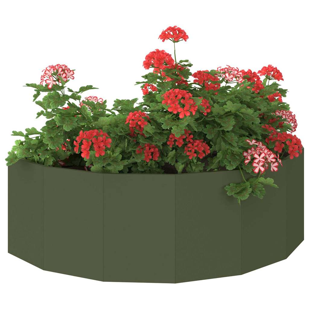 Planter Olive Green 120 x 60 x 35 cm Steel