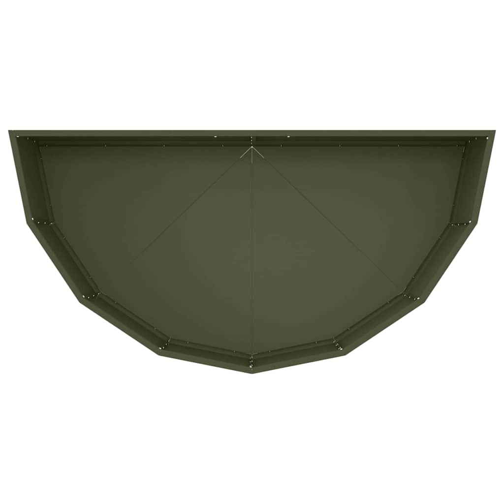 Planter Olive Green 120 x 60 x 35 cm Steel