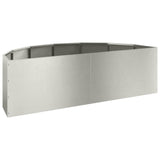 Planter Silver 120 x 60 x 35 cm Stainless Steel