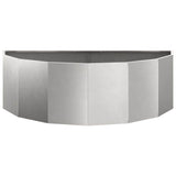 Planter Silver 120 x 60 x 35 cm Stainless Steel