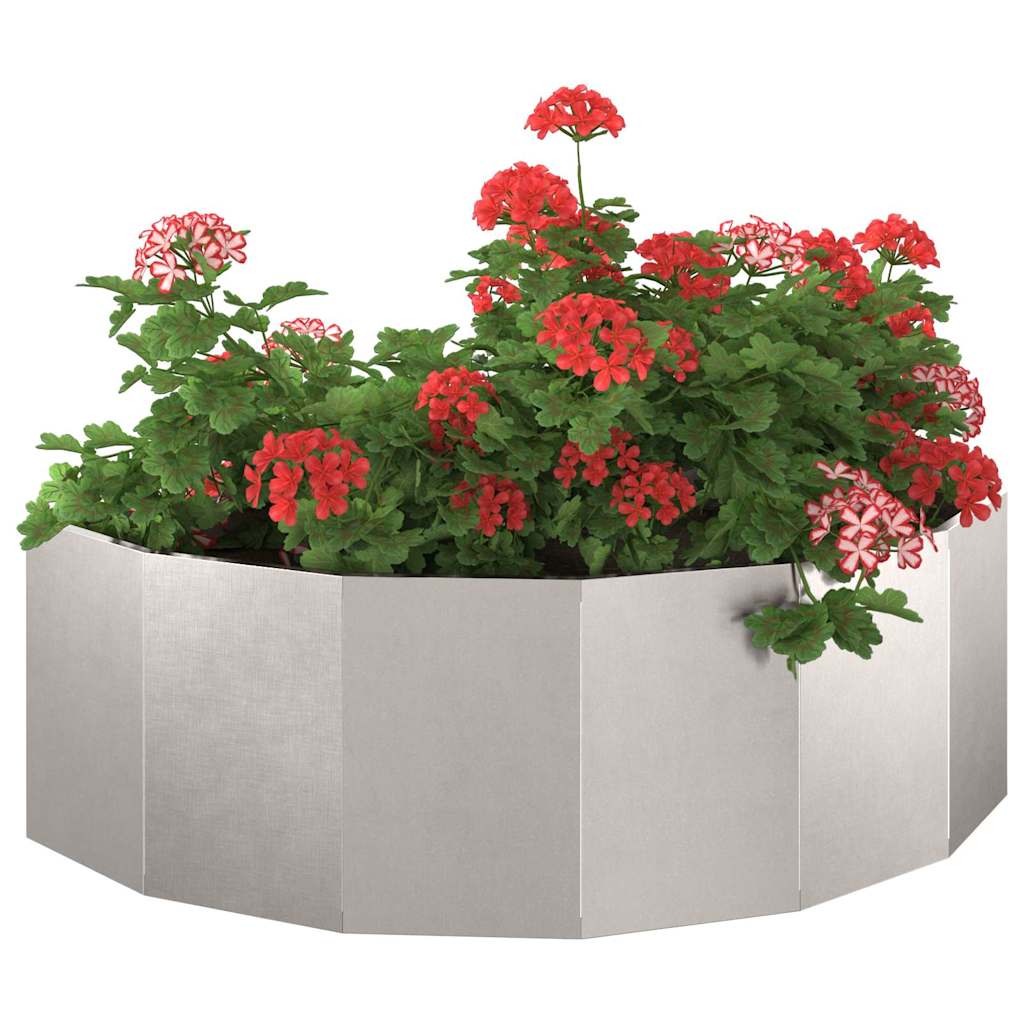 Planter Silver 120 x 60 x 35 cm Stainless Steel