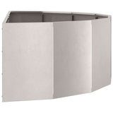 Planter Silver 120 x 60 x 35 cm Stainless Steel