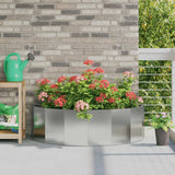Planter Silver 120 x 60 x 35 cm Galvanised Steel