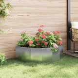 Planter Silver 120 x 60 x 35 cm Galvanised Steel