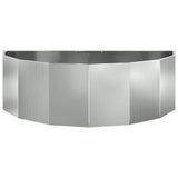 Planter Silver 120 x 60 x 35 cm Galvanised Steel