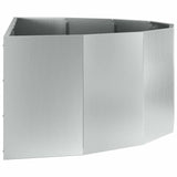 Planter Silver 120 x 60 x 35 cm Galvanised Steel