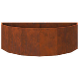 Planter Rusty 120 x 60 x 35 cm Weathering Steel