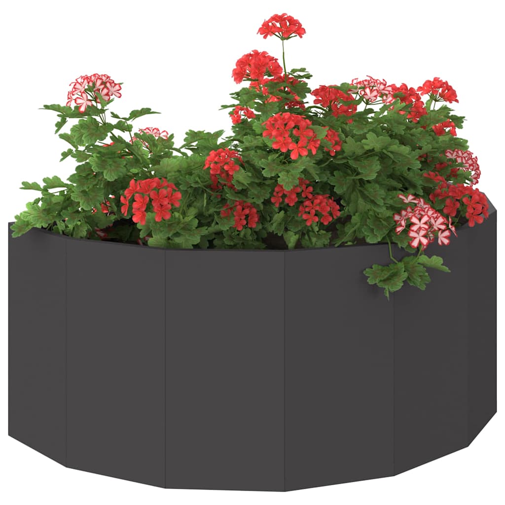 Planter Black 90 x 45 x 35 cm Steel