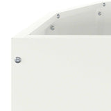 Planter White 90 x 45 x 35 cm Steel