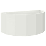 Planter White 90 x 45 x 35 cm Steel