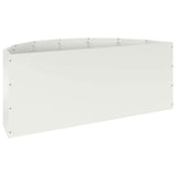 Planter White 90 x 45 x 35 cm Steel