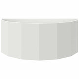 Planter White 90 x 45 x 35 cm Steel