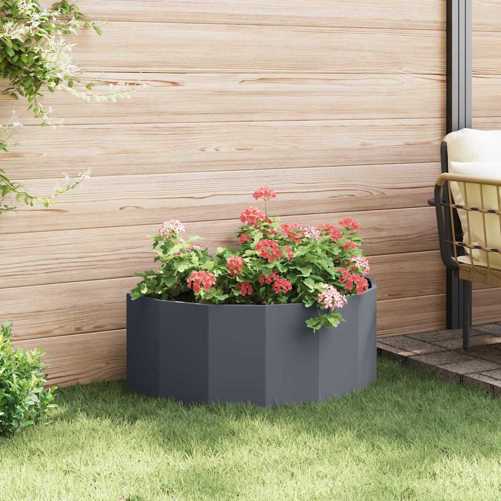 Planter Anthracite 90 x 45 x 35 cm Steel