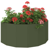 Planter Olive Green 90 x 45 x 35 cm Steel