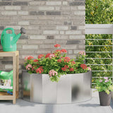 Planter Silver 90 x 45 x 35 cm Stainless Steel