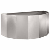 Planter Silver 90 x 45 x 35 cm Stainless Steel