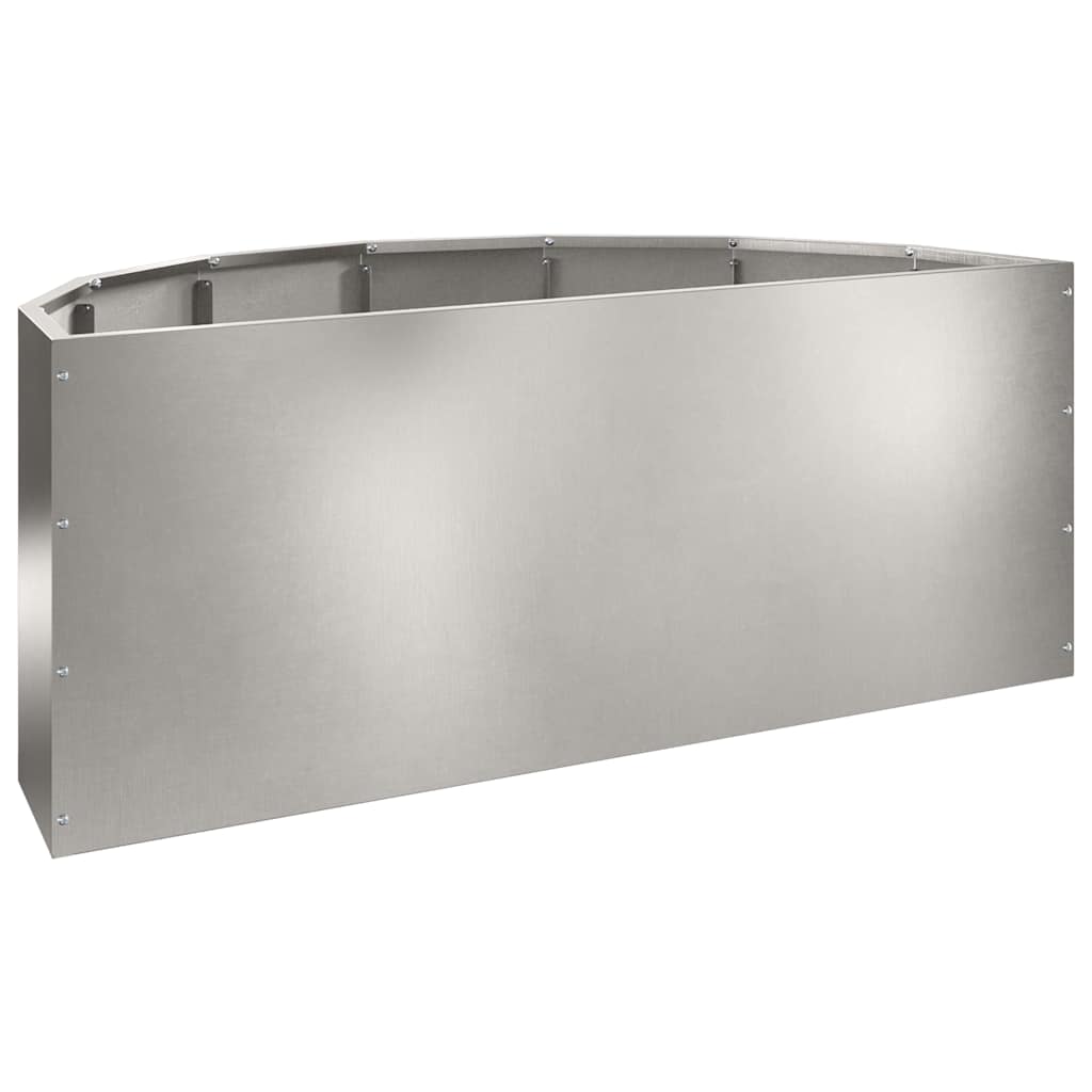 Planter Silver 90 x 45 x 35 cm Stainless Steel