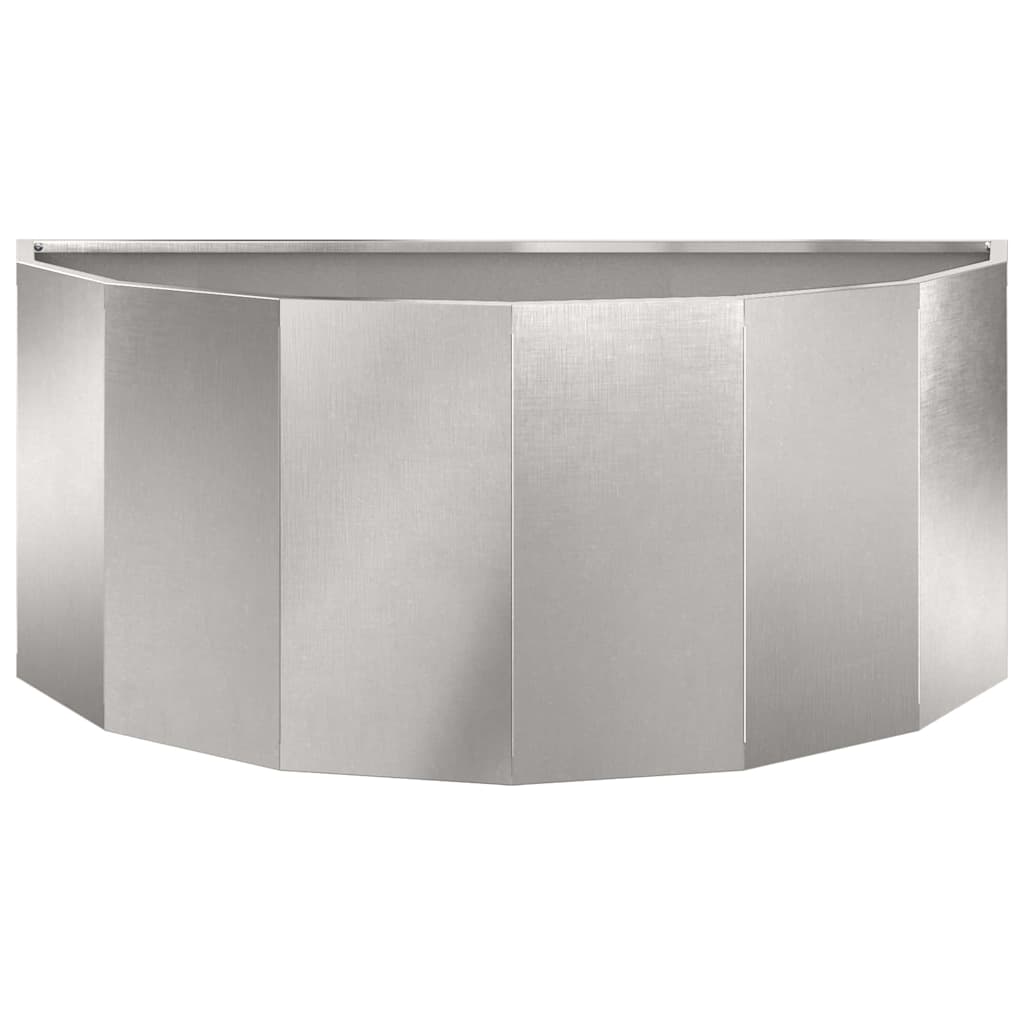Planter Silver 90 x 45 x 35 cm Stainless Steel