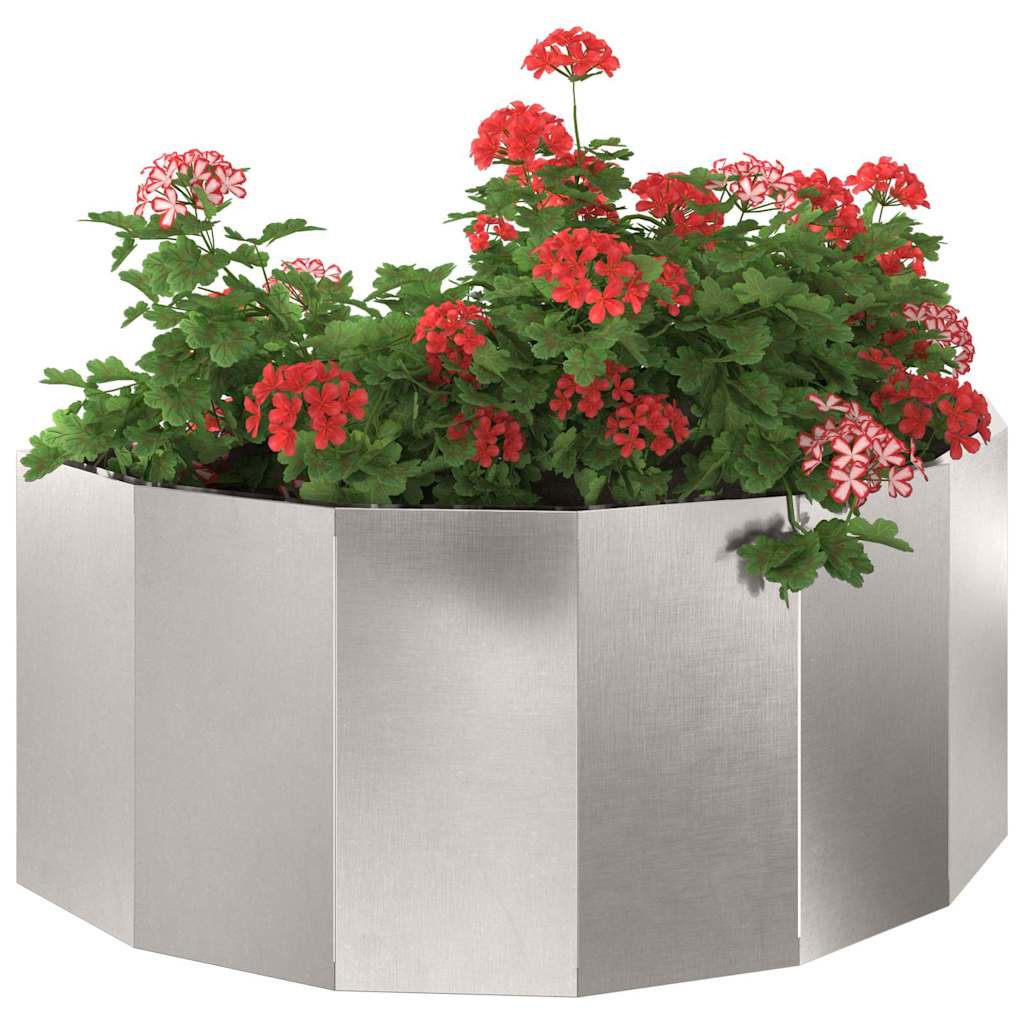 Planter Silver 90 x 45 x 35 cm Stainless Steel