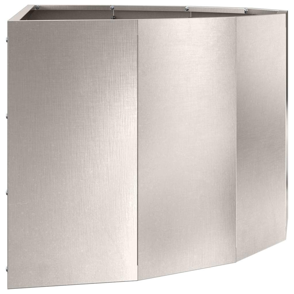 Planter Silver 90 x 45 x 35 cm Stainless Steel