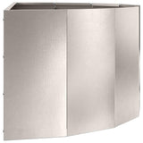 Planter Silver 90 x 45 x 35 cm Stainless Steel