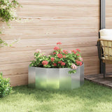 Planter Silver 90 x 45 x 35 cm Galvanised Steel