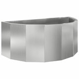 Planter Silver 90 x 45 x 35 cm Galvanised Steel