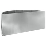 Planter Silver 90 x 45 x 35 cm Galvanised Steel