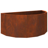 Planter Rusty 90 x 45 x 35 cm Weathering Steel