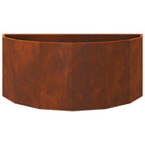Planter Rusty 90 x 45 x 35 cm Weathering Steel