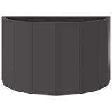 Planter Black 60 x 30 x 35 cm Steel