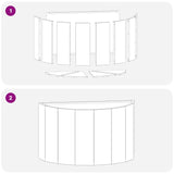 Planter White 60 x 30 x 35 cm Steel